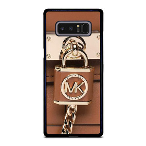 MICHAEL KORS LOGO MK PADLOCK BROWN Samsung Galaxy Note 8 Case Cover