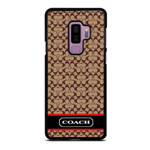 COACH NEW YORK BROWNLOGO PATTERN Samsung Galaxy S9 Plus Case Cover