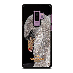 COACH NEW YORK LOGO DIAMOND SWAN Samsung Galaxy S9 Plus Case Cover