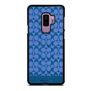 COACH NEW YORK LOGO PATTERN BLUE EMBLEM Samsung Galaxy S9 Plus Case Cover