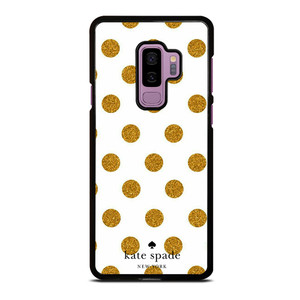 KATE SPADE NEW YORK LOGO GOLDEN POLKADOTS Samsung Galaxy S9 Plus Case Cover