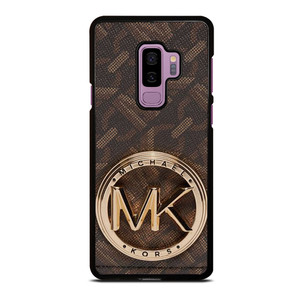 MICHAEL KORS LOGO MK BROWN WALLET Samsung Galaxy S9 Plus Case Cover