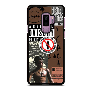TRAVIS SCOTT RAPPER PARENTAL ADVISORY Samsung Galaxy S9 Plus Case Cover
