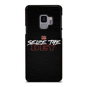 CINCINNATI BENGALS LOGO FOOTBALL TEAM SEIZE THE DEY Samsung Galaxy S9 Case Cover