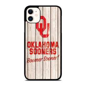 OKLAHOMA SOONERS WOODEN LOGO iPhone 11 Case Cover OKLAHOMA SOONERS WOODEN LOGO iPhone 11 Case Cover