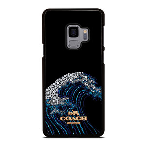 COACH NEW YORK LOGO DIAMOND WAVE Samsung Galaxy S9 Case Cover