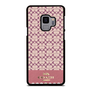 COACH NEW YORK LOGO PINK EMBLEM PATTERN Samsung Galaxy S9 Case Cover