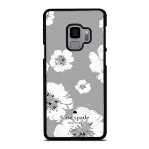KATE SPADE NEW YORK LOGO FLORAL GRAY Samsung Galaxy S9 Case Cover
