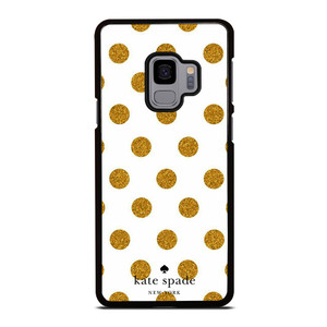 KATE SPADE NEW YORK LOGO GOLDEN POLKADOTS Samsung Galaxy S9 Case Cover
