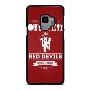 MANCHESTER UNITED FC LOGO FOOTBALL RED DEVILS Samsung Galaxy S9 Case Cover