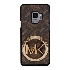 MICHAEL KORS LOGO MK BROWN WALLET Samsung Galaxy S9 Case Cover
