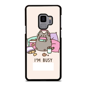 PUSHEEN CAT I'M BUSY Samsung Galaxy S9 Case Cover