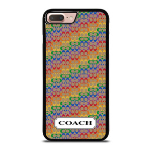 COACH NEW YORK LOGO PATTERN COLORFULI CONS iPhone 7 / 8 Plus Case Cover