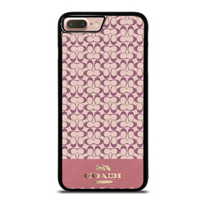 COACH NEW YORK LOGO PINK EMBLEM PATTERN iPhone 7 / 8 Plus Case Cover
