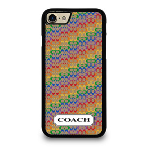 COACH NEW YORK LOGO PATTERN COLORFULI CONS iPhone 7 / 8 Case Cover