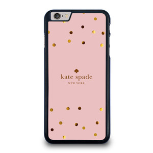 KATE SPADE NEW YORK LOGO PINK GOLDEN POLKADOTS iPhone 6 / 6S Plus Case Cover