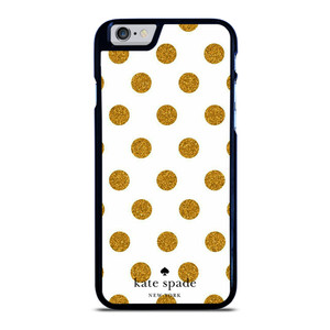 KATE SPADE NEW YORK LOGO GOLDEN POLKADOTS iPhone 6 / 6S Case Cover