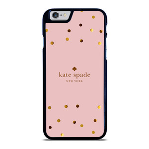 KATE SPADE NEW YORK LOGO PINK GOLDEN POLKADOTS iPhone 6 / 6S Case Cover