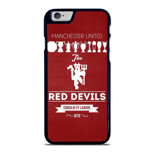 MANCHESTER UNITED FC LOGO FOOTBALL RED DEVILS iPhone 6 / 6S Case Cover