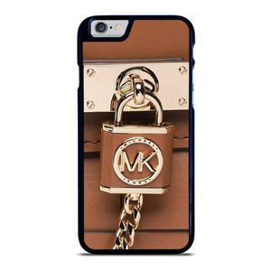 MICHAEL KORS LOGO MK PADLOCK BROWN iPhone 6 / 6S Case Cover