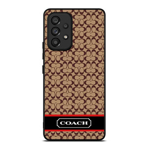 COACH NEW YORK BROWNLOGO PATTERN Samsung Galaxy A53 Case Cover