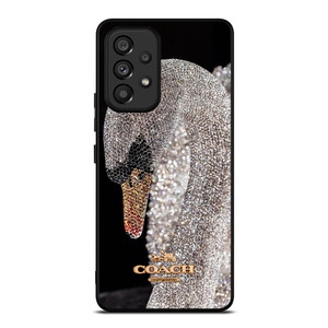 COACH NEW YORK LOGO DIAMOND SWAN Samsung Galaxy A53 Case Cover