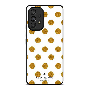 KATE SPADE NEW YORK LOGO GOLDEN POLKADOTS Samsung Galaxy A53 Case Cover