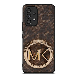 MICHAEL KORS LOGO MK BROWN WALLET Samsung Galaxy A53 Case Cover