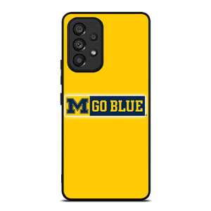 MICHIGAN WOLVERINES GO BLUE UNIVERSITY FOOTBALL LOGO Samsung Galaxy A53 Case Cover