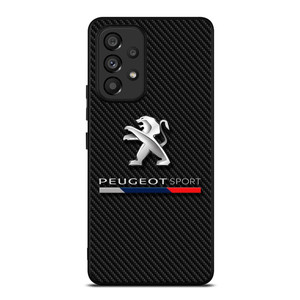 PEUGEOT SPORT CAR CARBON LOGO Samsung Galaxy A53 Case Cover