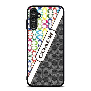 COACH NEW YORK LOGO COLORFULL BLACK ICON Samsung Galaxy A14 Case Cover
