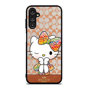 COACH NEW YORK LOGO HELLO KITTY Samsung Galaxy A14 Case Cover