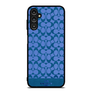 COACH NEW YORK LOGO PATTERN BLUE EMBLEM Samsung Galaxy A14 Case Cover