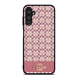 COACH NEW YORK LOGO PINK EMBLEM PATTERN Samsung Galaxy A14 Case Cover