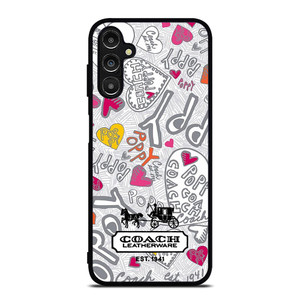 COACH NEW YORK LOGO POPPY COLORFUL Samsung Galaxy A14 Case Cover