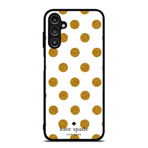 KATE SPADE NEW YORK LOGO GOLDEN POLKADOTS Samsung Galaxy A14 Case Cover