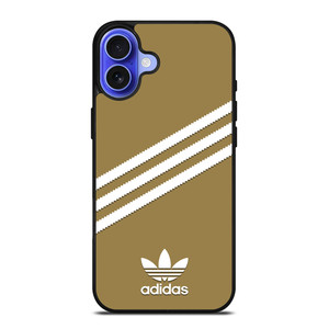 ADIDAS ORIGINALS STRIPES BEIGE iPhone 16 Case Cover ADIDAS ORIGINALS STRIPES BEIGE iPhone 16 Case Cover