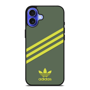 ADIDAS ORIGINALS STRIPES GREEN YELLOW iPhone 16 Case Cover
