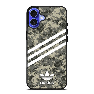 ADIDAS ORIGINALS STRIPES GREY CAMO iPhone 16 Case Cover