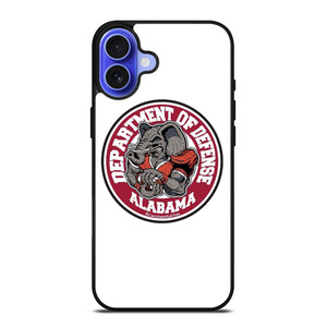 ALABAMA CRIMSON TIDE BAMA LOGO DEFENCE DEPARTMENT iPhone 16 Case Cover