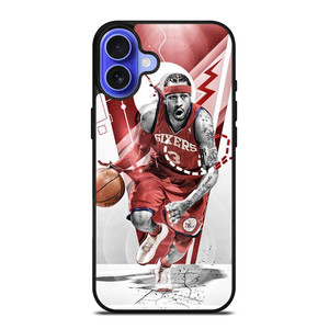 ALLEN IVERSON SIXERS BASKETBALL iPhone 16 Case Cover