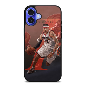 ALLEN IVERSON SIXERS NBA BASKETBALL iPhone 16 Case Cover