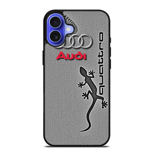 AUDI GECKO QUATTRO LOGO iPhone 16 Case Cover