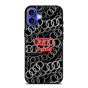 AUDI RING LOGO PATTERN iPhone 16 Case Cover AUDI RING LOGO PATTERN iPhone 16 Case Cover