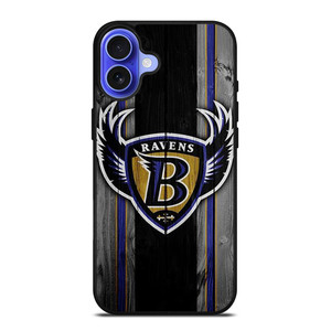 BALTIMORE RAVENS WOODEN LOGO iPhone 16 Case Cover