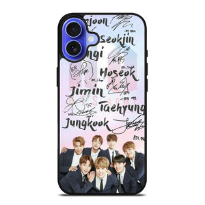 BANGTAN BOYS BTS SIGNATURE iPhone 16 Case Cover
