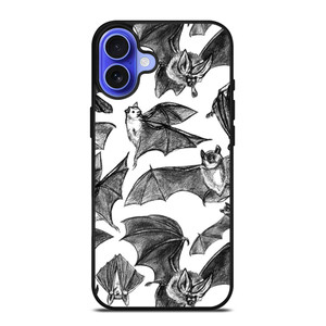 BAT HAND DRAWING PATTERN iPhone 16 Case Cover