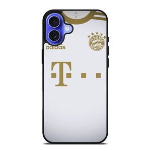 BAYERN MUNCHEN LOGO AWAY JERSEY FOOTBALL iPhone 16 Case Cover BAYERN MUNCHEN LOGO AWAY JERSEY FOOTBALL iPhone 16 Case Cover