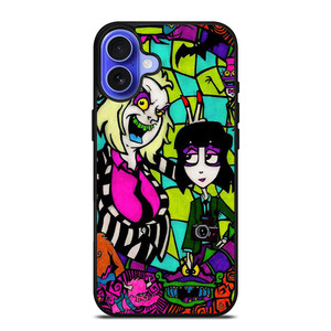 BEETLEJUICE TIM BURTON CARTOON GLASS iPhone 16 Case Cover