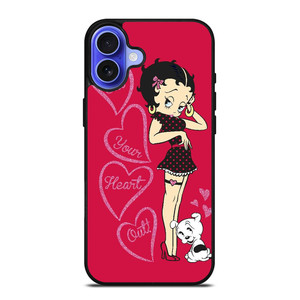 BETTY BOOP EAT YOUR HEART iPhone 16 Case Cover